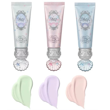 Makeup Flower Knows Shell Pearl Collection Primer Coloring Makeup Base Face Milk Brightening and Holding Make Up Concealer