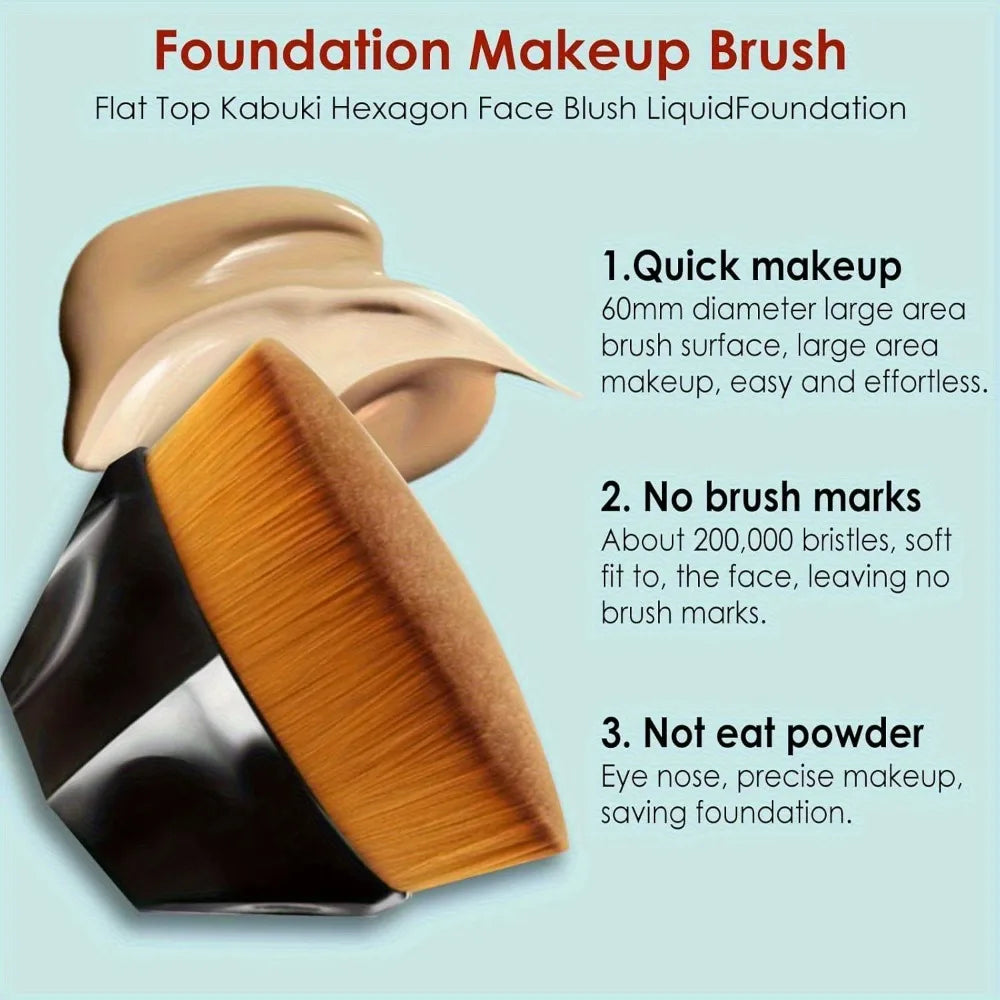 Magic High Density Fiber Makeup Brush Soft No Trace Liquid Foundation BB Cream Portable for Girls Beauty Tools Make Up Brushes