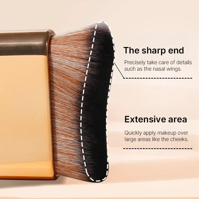 Makeup Brush for Contouring Tanning Liquid Foundation Cream Blush Soft Bristle Multi-purpose Makeup Tool for Days