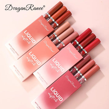 Matte Liquid Lipstick Set Make Up For Women Beauty Cosmetics Lip Gloss Waterproof Long lasting Lip Tint Stain Korean Makeup