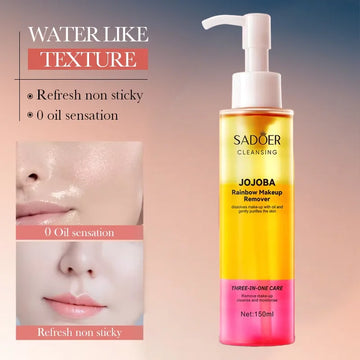 Rainbow Makeup Remover Deep Cleansing Facial Dissolving Gentle Skin Friendly Moisturizing Nourishing Skin Makeup Remover