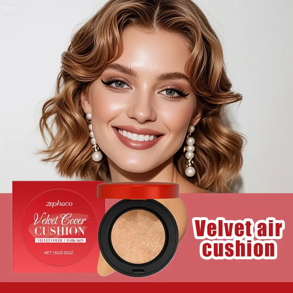Moisturizing Concealer Air Cushion Compact Cream Skin Foundation Waterproof Brighten High Coverage Base Korean makeup Cosmetics