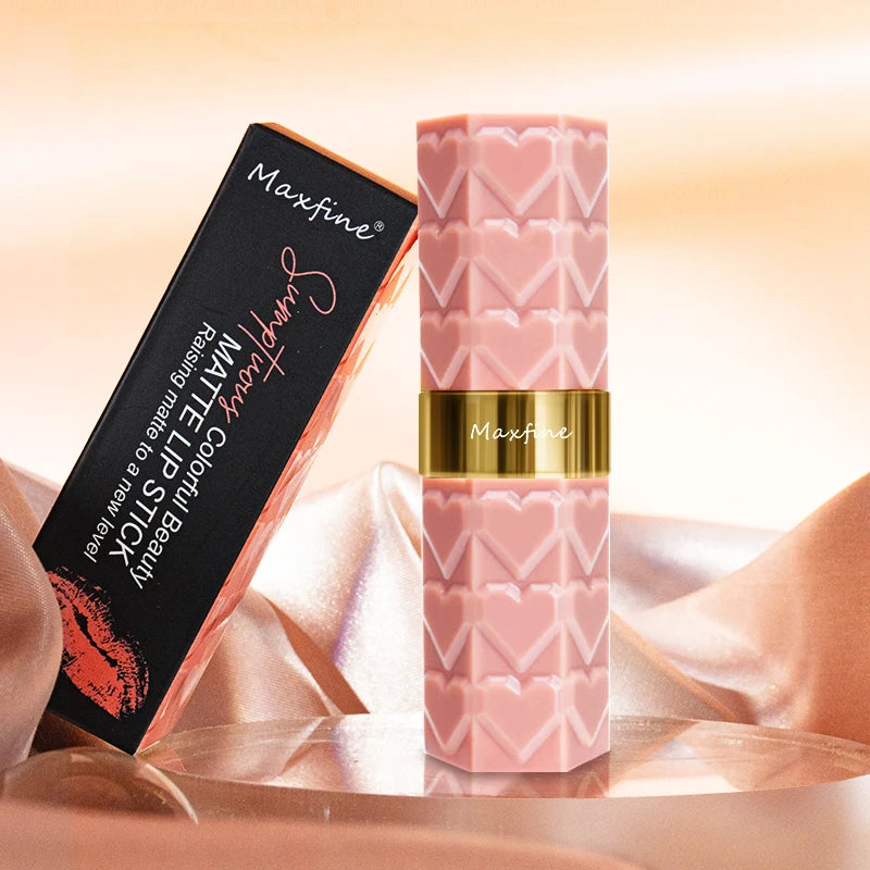 Matte Lipstick, 18-Color, Long-Lasting, Non-Stick Cup, Fade-Resistant, Velvety Texture, Luxurious Hydrating Lip Makeup For All-D